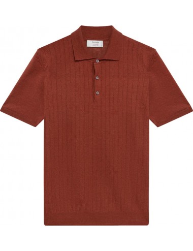Ferrante polo lino algodón ladrillo | Almirante Seis Madrid
