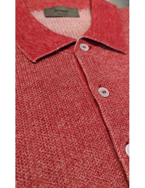 Ferrante polo gartment dyed frambuesa | Almirante Seis Madrid