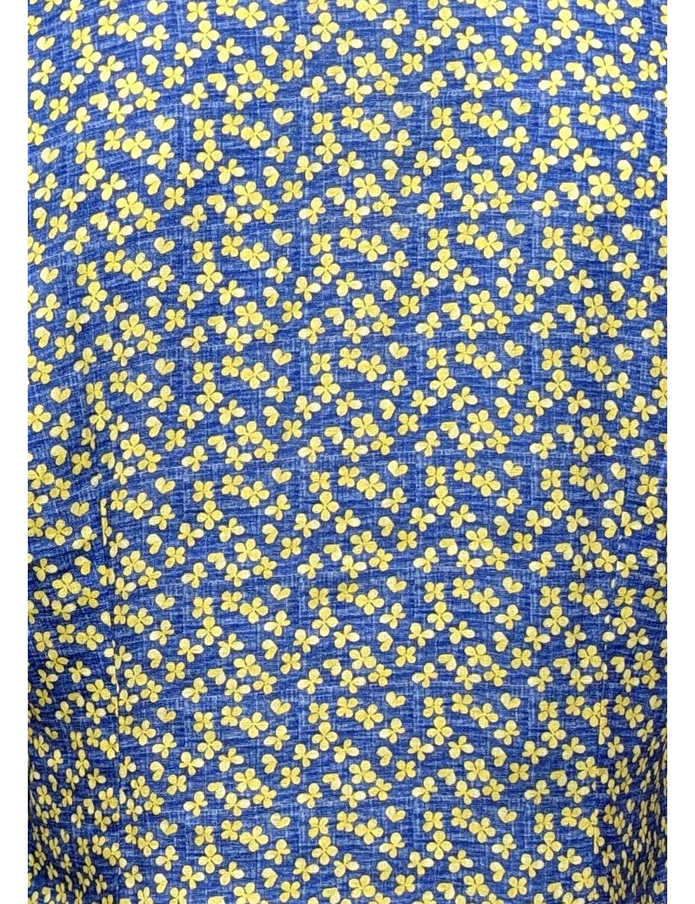 Almirante Seis | camisa lino Giangi azul flor amarilla
