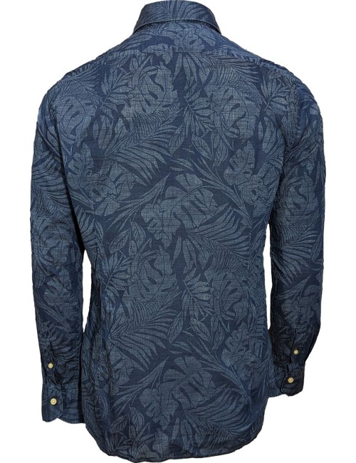 Camisa estampada denim de Tintoria Mattei | EGO