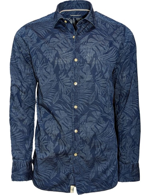 Camisa estampada denim de Tintoria Mattei | EGO