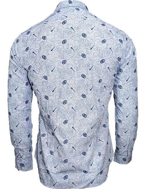 Camisa Poggianti elegancia exclusiva en una camisa bordada Ego Madrid