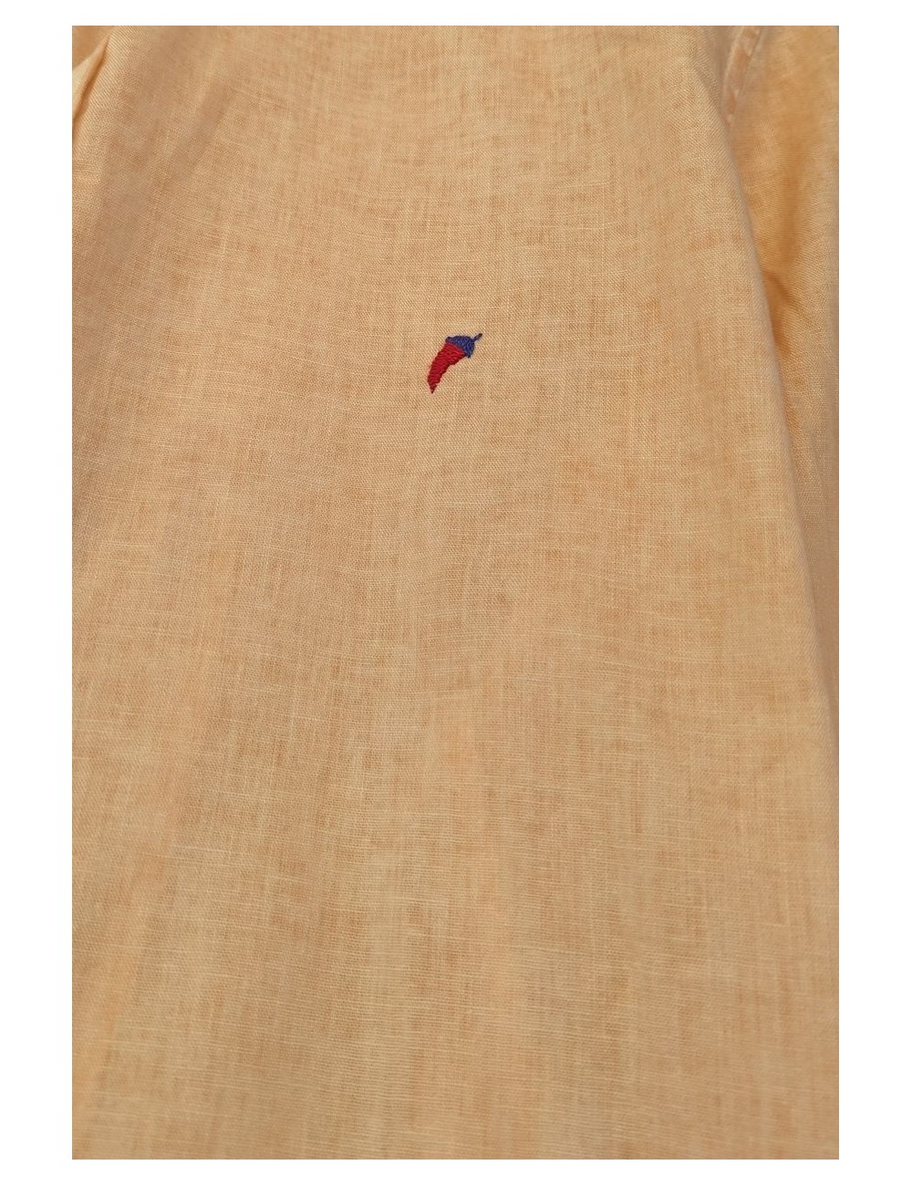 Bob Camisa lino-algodón naranja con bordados| Ego Madrid
