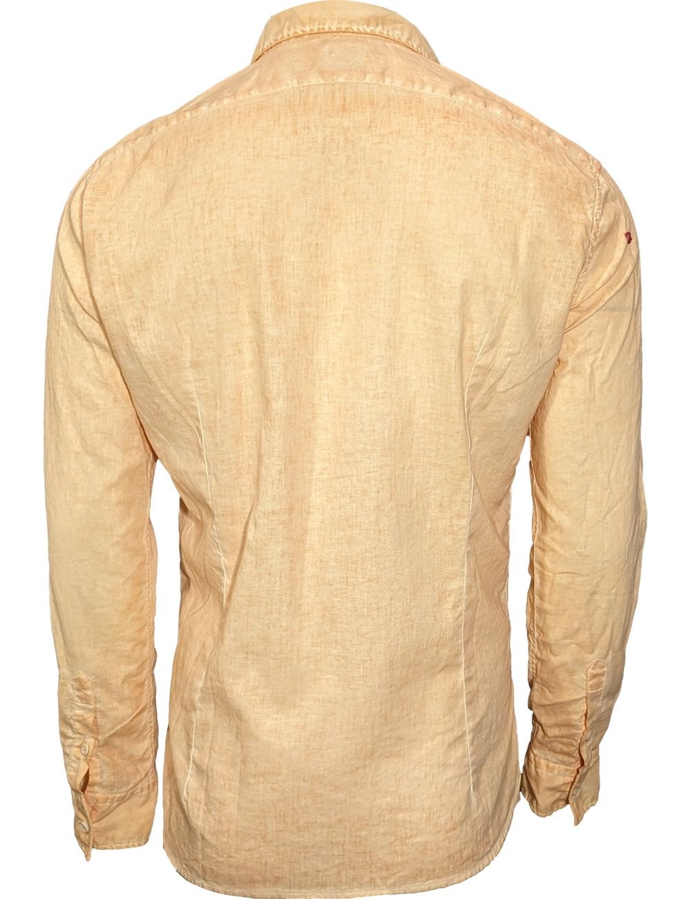 Bob Camisa lino-algodón naranja con bordados| Ego Madrid