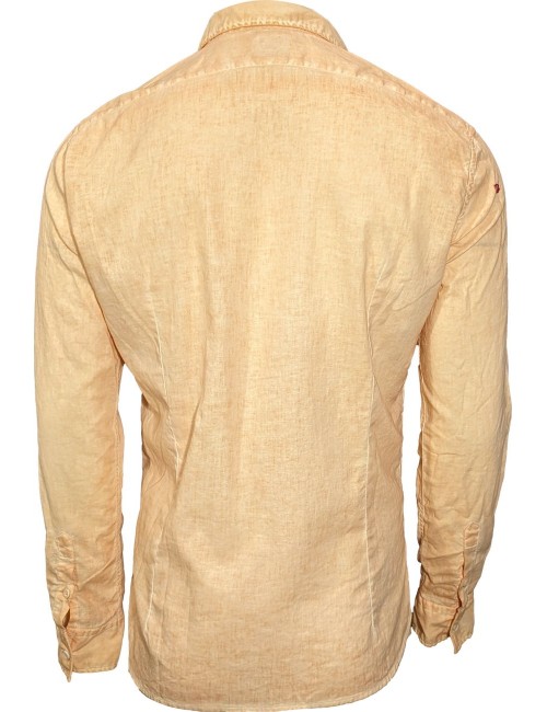 Bob Camisa lino-algodón naranja con bordados| Ego Madrid