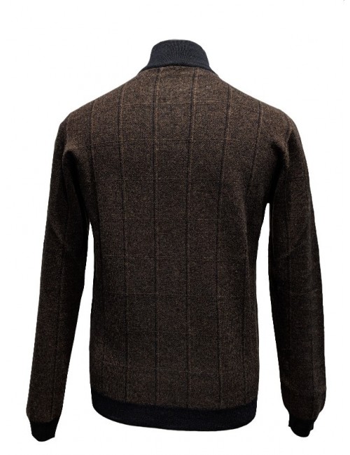 Cardigan de cashemire de cuadros de Della Ciana