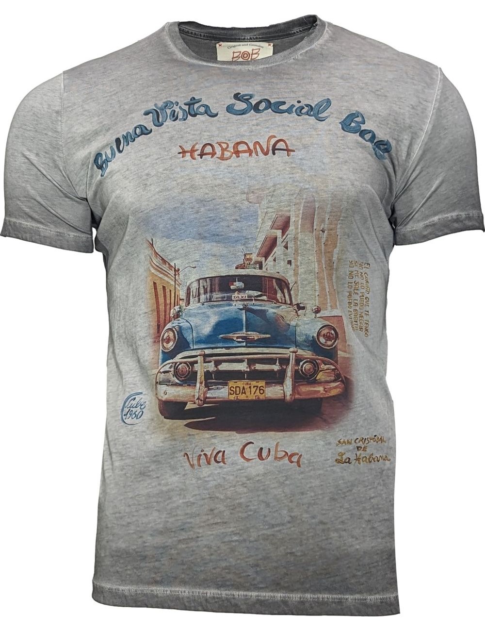 BoB camiseta gris hand sprayed Chevrolet | Ego Madrid