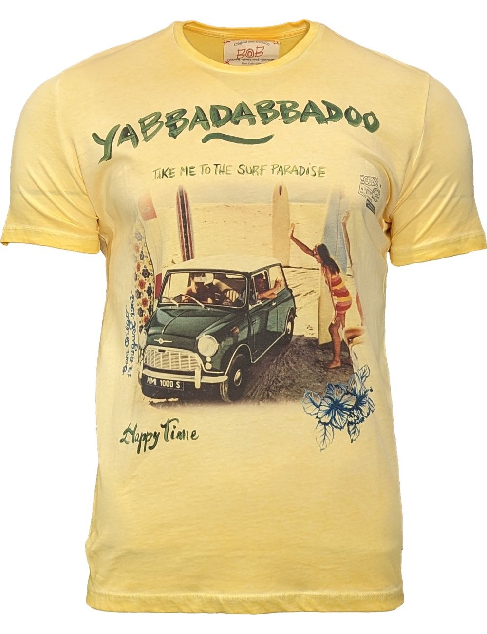 Bob Camiseta manga corta amarillo paradise | Ego Madrid