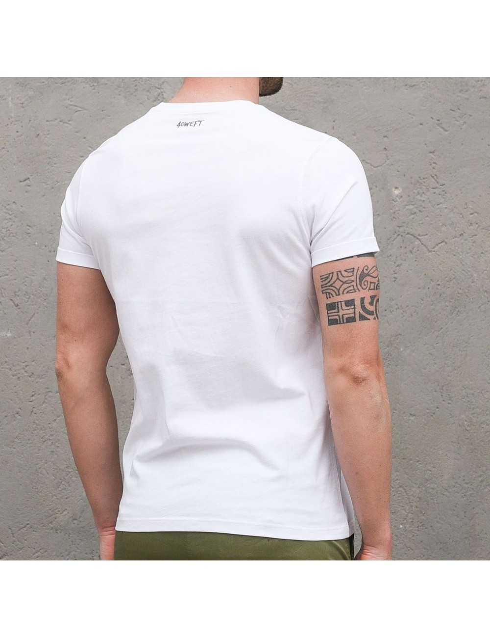 Camiseta 40weft hook & irons blanca | Ego Madrid