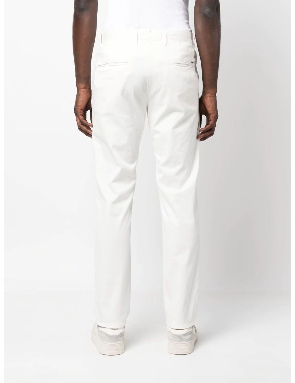 Incotex pantalón gabardina elástica blanco | Almirante Seis Madrid