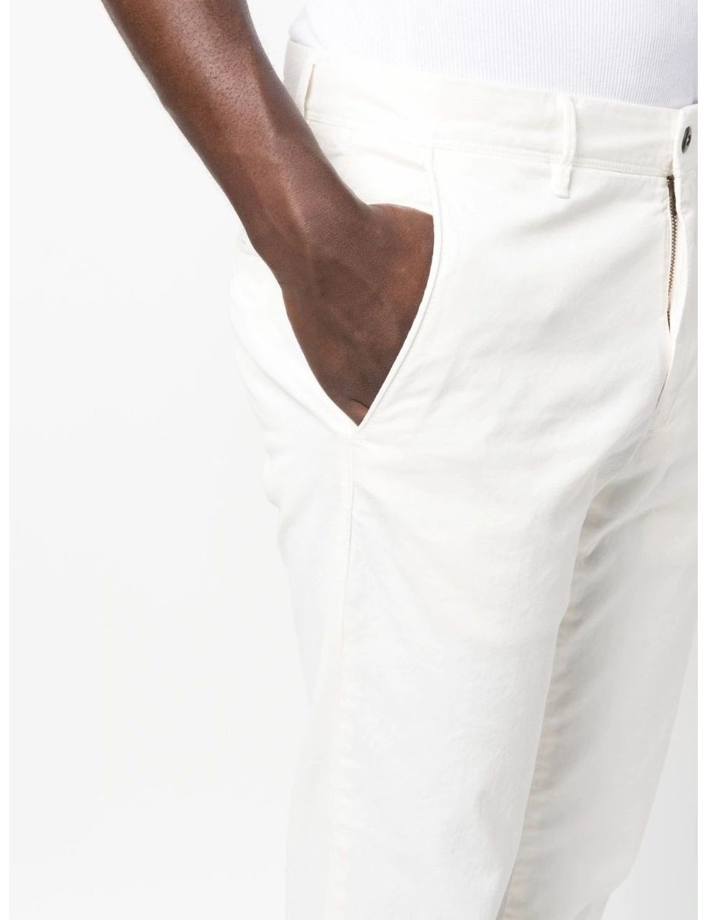 Incotex pantalón gabardina elástica blanco | Almirante Seis Madrid