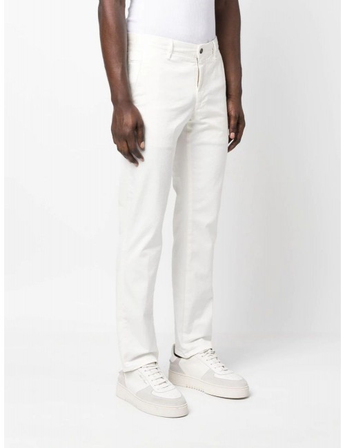 Incotex pantalón gabardina elástica blanco | Almirante Seis Madrid