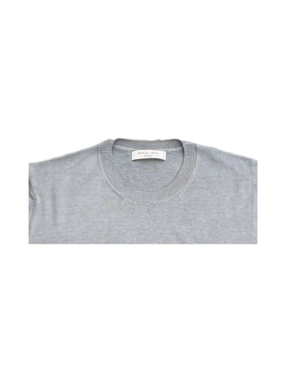 Jersey en punto gris claro manga corta de Ferrante | Ego Madrid