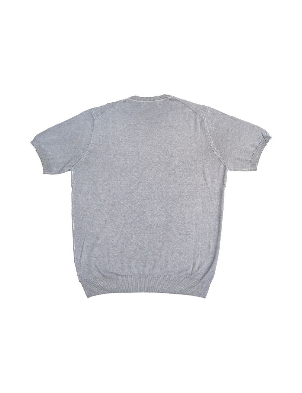 Jersey en punto gris claro manga corta de Ferrante | Ego Madrid