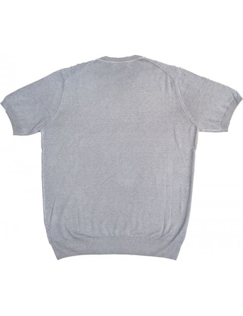 Jersey en punto gris claro manga corta de Ferrante | Ego Madrid