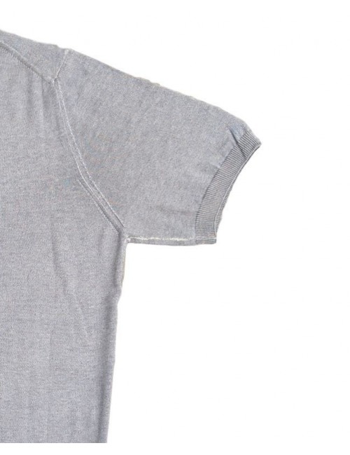 Jersey en punto gris claro manga corta de Ferrante | Ego Madrid