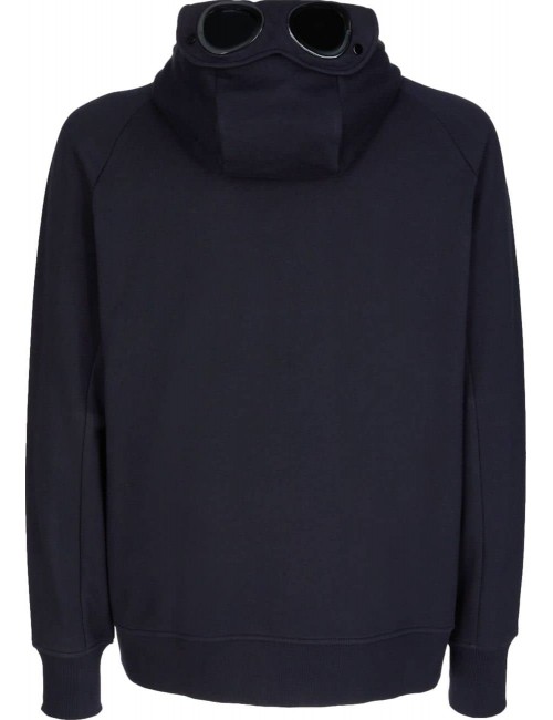 Sudadera CP Company azul  Google Hood diagonal raised | Ego Madrid oficial store