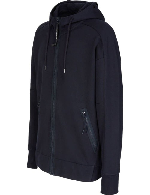 Sudadera CP Company azul  Google Hood diagonal raised | Ego Madrid oficial store