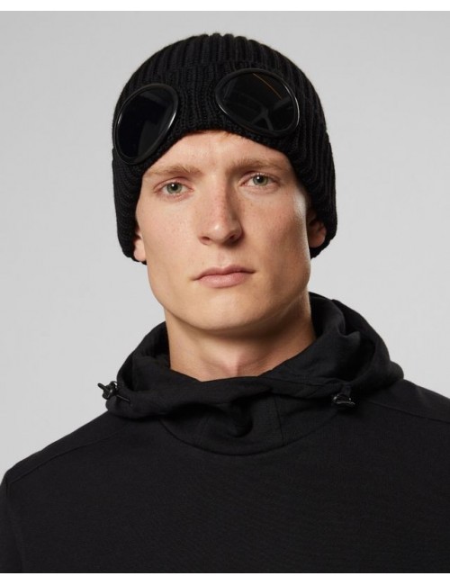 Ego Madrid | Gorro de lana  de CP Company negro con gafas