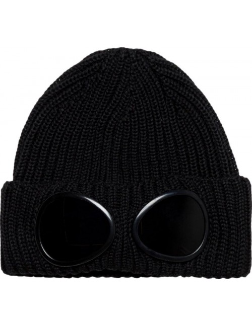 Ego Madrid | Gorro de lana  de CP Company negro con gafas