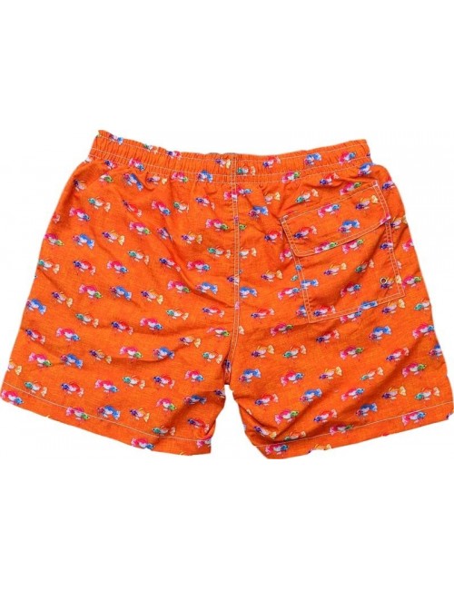 Bañador estampado  hombre de secado rápido siam fighter naranja