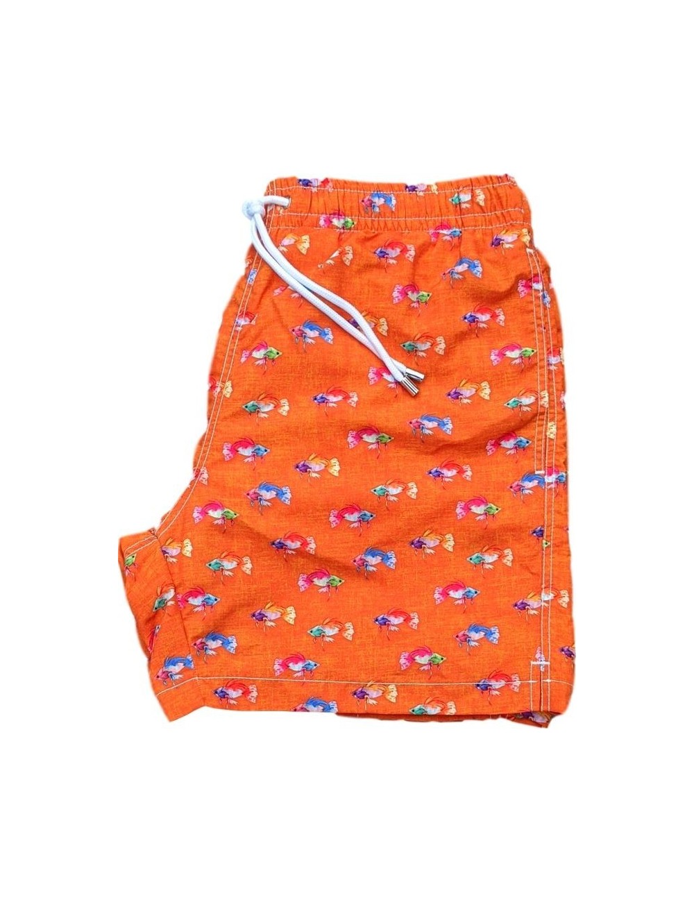 Bañador estampado  hombre de secado rápido siam fighter naranja