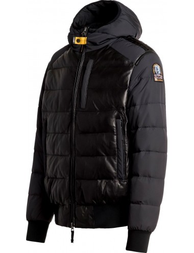 PARAJUMPERS cazadora SLY mix piel y nailon negro | Ego Madrid oficial 2