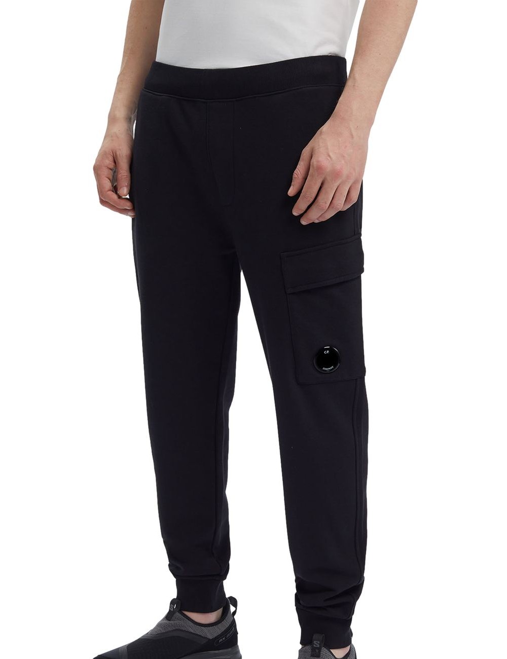 CP COMPANY Diagonal Raised Fleece Sweatpants negro | Ego Madrid