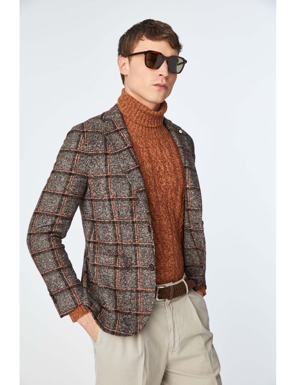 L.B.M.  Americana cuadros fabricación jersey | Almirante Seis Madrid