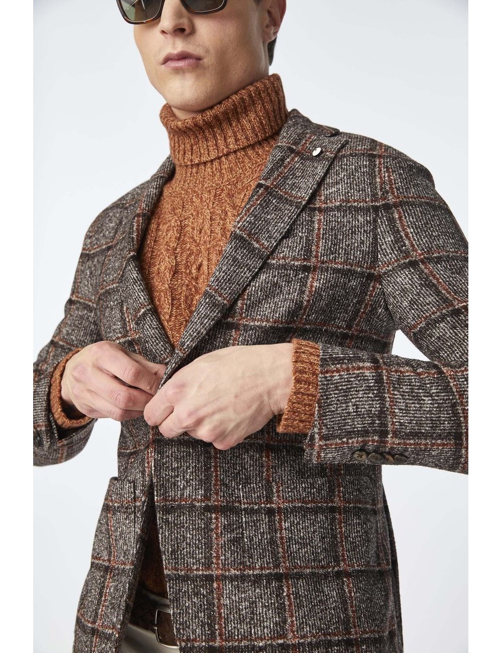 L.B.M.  Americana cuadros fabricación jersey | Almirante Seis Madrid