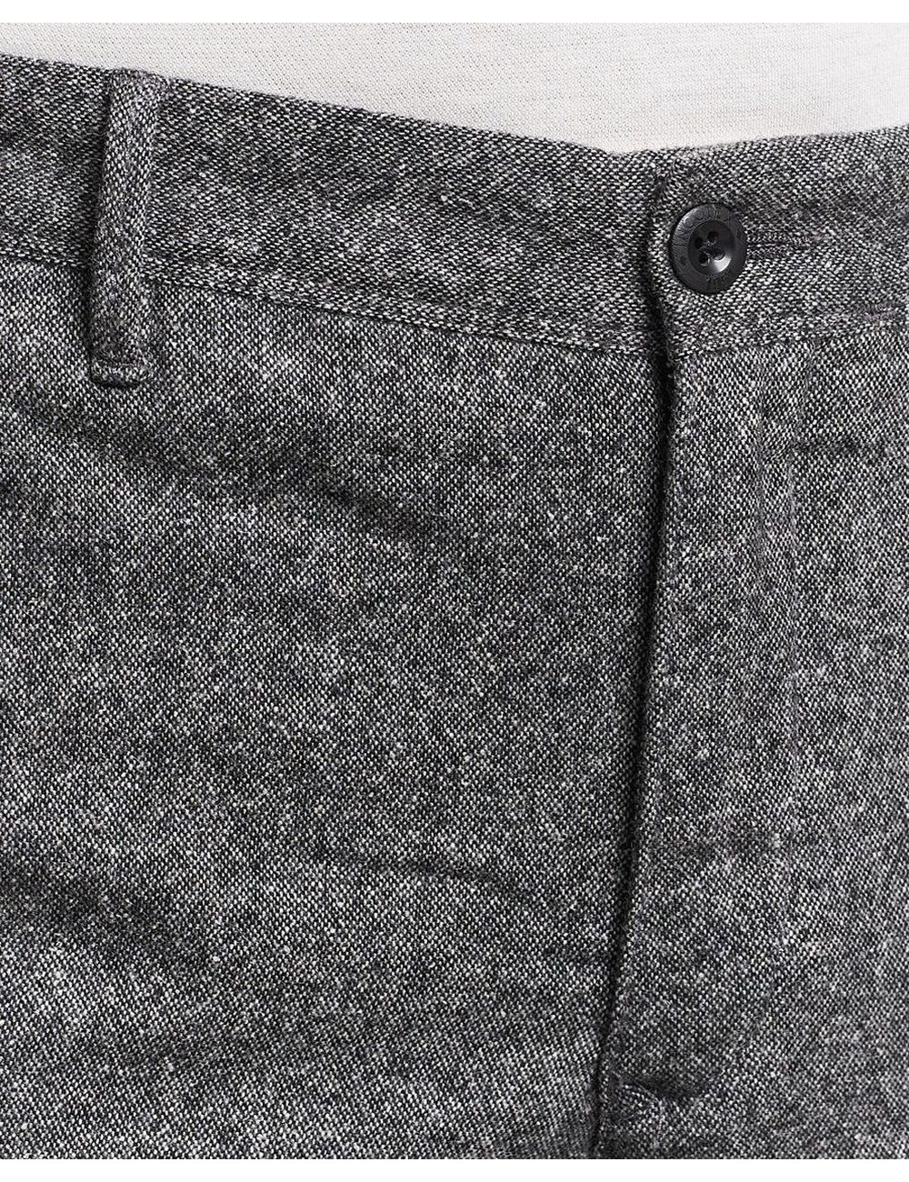 INCOTEX Pantalón slim fit de lana y seda lavadas gris medio