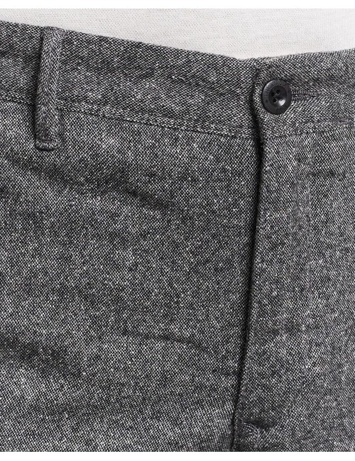 INCOTEX Pantalón slim fit de lana y seda lavadas gris medio