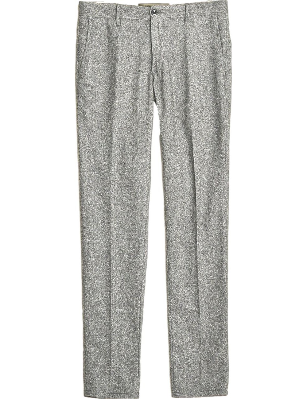 INCOTEX Pantalón slim fit lana y seda lavadas gris claro | Ego Madrid