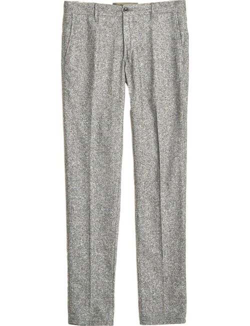 INCOTEX Pantalón slim fit lana y seda lavadas gris claro | Ego Madrid