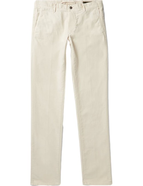Pantalón blanco roto Incotex Slacks en Madrid | Almirante Seis