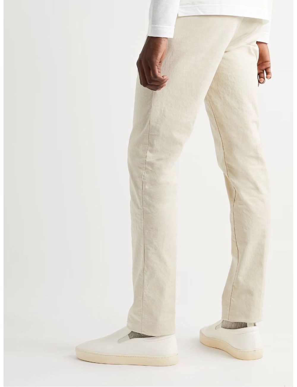 Pantalón blanco roto Incotex Slacks en Madrid | Almirante Seis