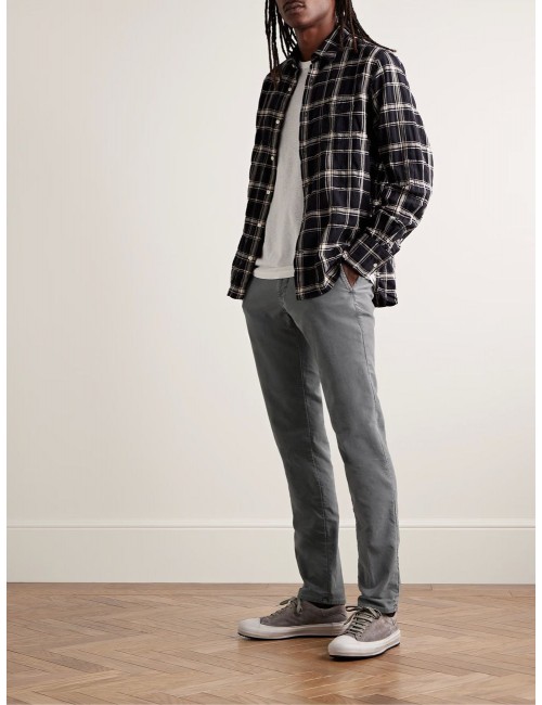 Pantalón tricochino Incotex Slacks gris | Almirante Seis Madrid