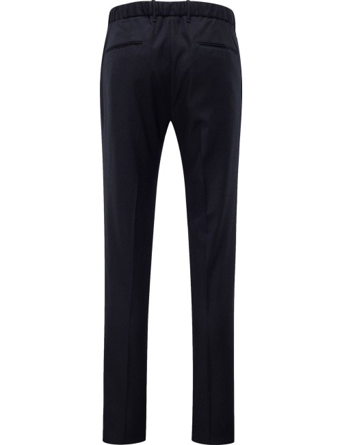 Incotex pantalón azul ajustable lana con cordón | Almirante Seis Madrid
