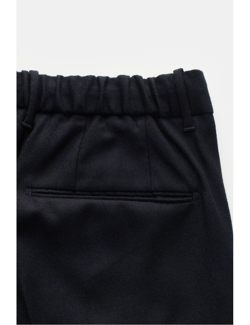 Incotex pantalón azul ajustable lana con cordón | Almirante Seis Madrid