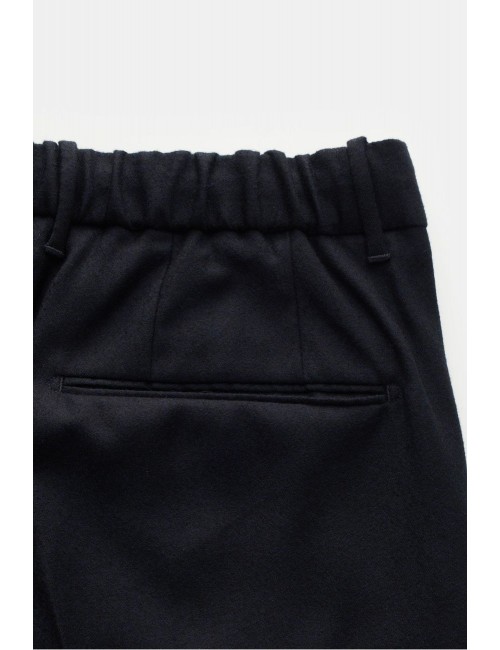 Incotex pantalón azul ajustable lana con cordón | Almirante Seis Madrid