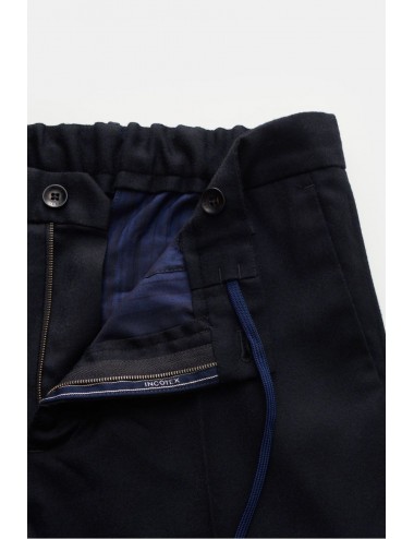 Incotex pantalón azul ajustable lana con cordón | Almirante Seis Madrid 2