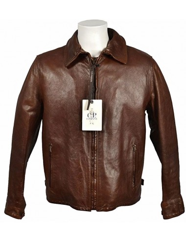 CP Company Cazadora de piel efecto vintage