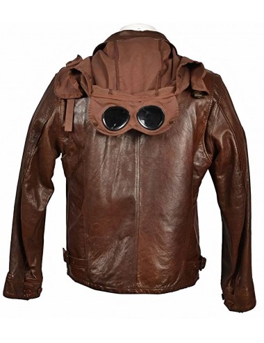 CP Company Cazadora de piel efecto vintage 2