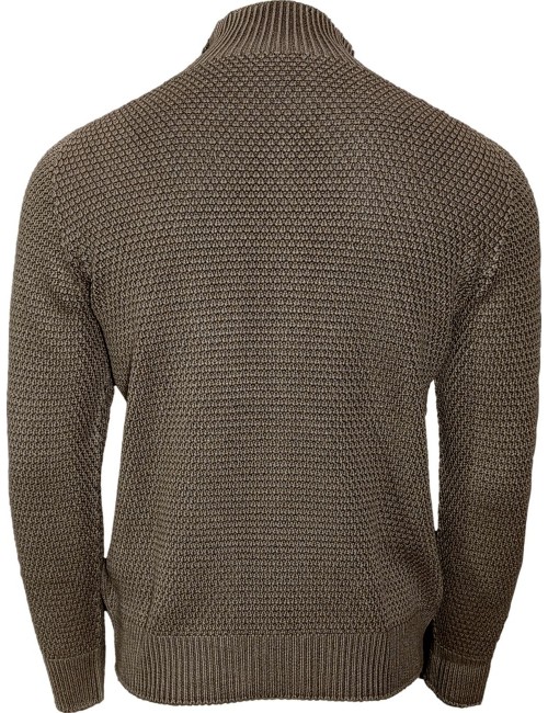 FLY3 cardigan reversible Riso marrón | Almirante Seis Madrid