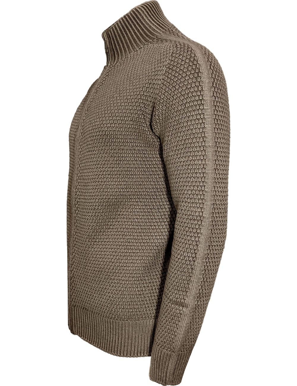 FLY3 cardigan reversible Riso marrón | Almirante Seis Madrid