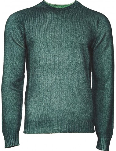 AROVESCIO jersey reversible Brushed Colour  verde | Ego Madrid