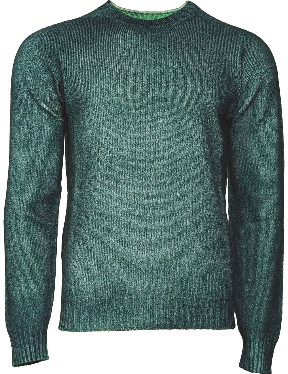 AROVESCIO jersey reversible Brushed Colour  verde | Ego Madrid