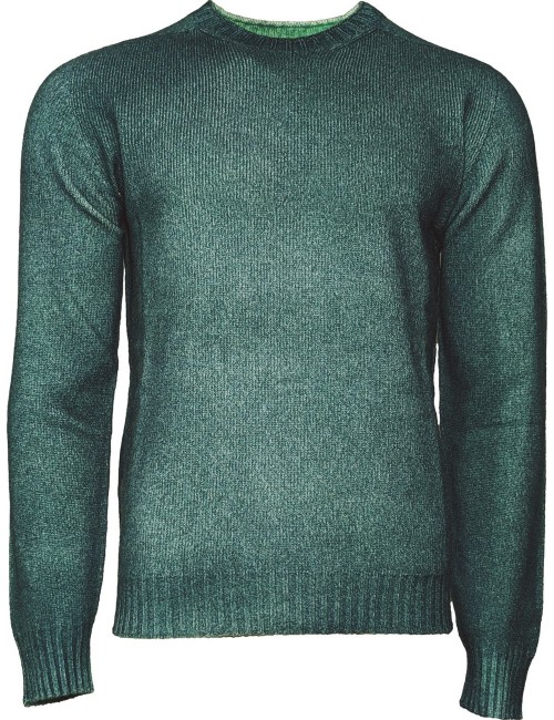 AROVESCIO jersey reversible Brushed Colour  verde | Ego Madrid