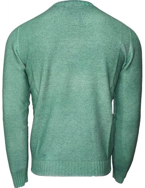 AROVESCIO jersey reversible Brushed Colour  verde | Ego Madrid