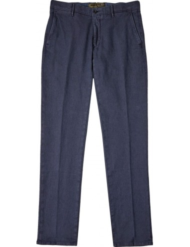 INCOTEX slacks pantalón algodón micro estructura azul